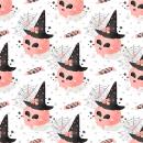 VORBESTELLUNG *Halloween Serie* - Muster Köpfe Weiß